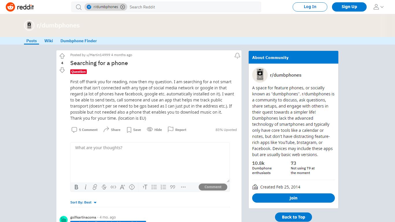 Searching for a phone : dumbphones - Reddit